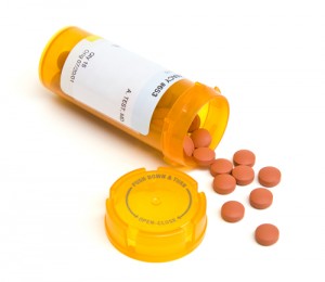 Pill Bottle with Pills