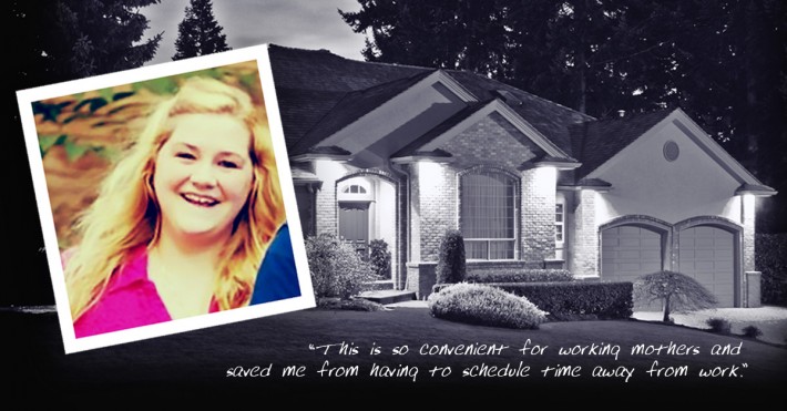 Online urgent care patient Amy Dooley