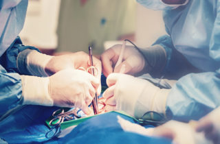 heart surgery in process