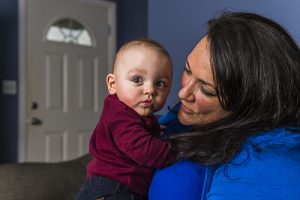 Mom Marilyn with baby Joseph