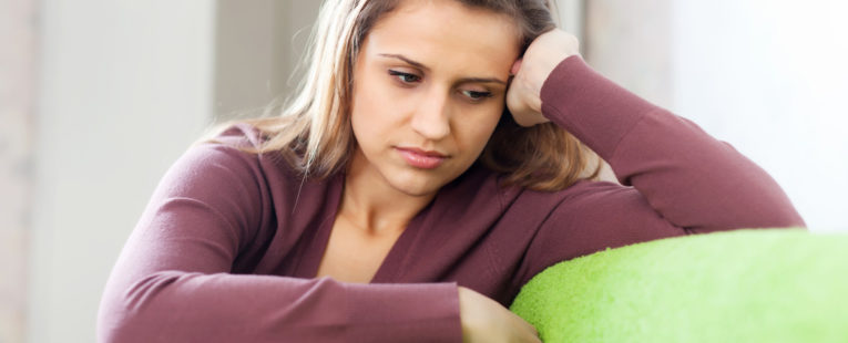woman suffering from headaches