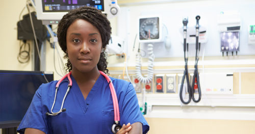 young woman ER nurse