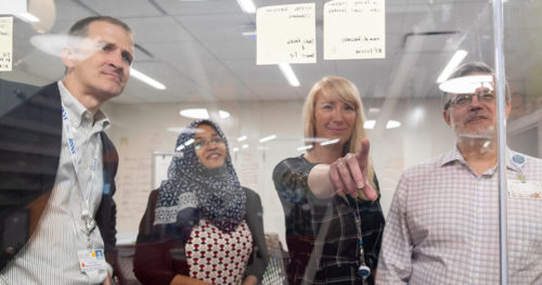 OSF Innovation data analytics team working