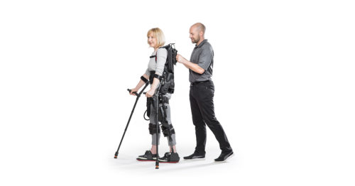 Ecksobionics exoskeleton suit being used in rehabilitation
