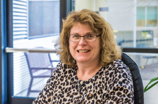Carrie McCure at the OSF HealthCare Illinois Neurological Institute Multiple Sclerosis Center