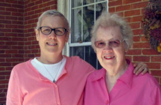 Carolyn Mink pictured with her mother Audrey