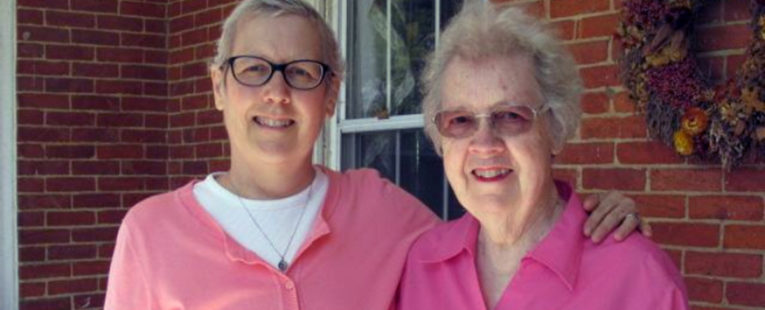 Carolyn Mink pictured with her mother Audrey