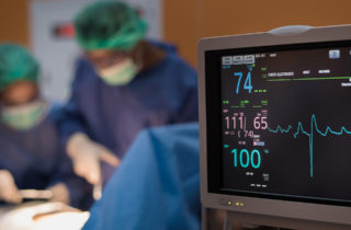 heart transplant team in operating room