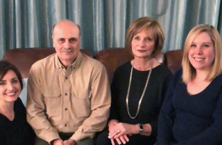 Dennis VanMeter and family at home.