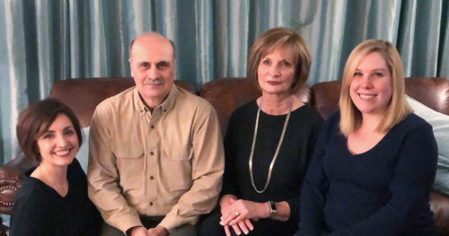 Dennis VanMeter and family at home.