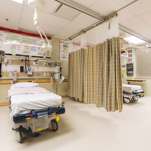 Emergency Department suite with beds