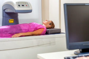 woman getting an x-ray