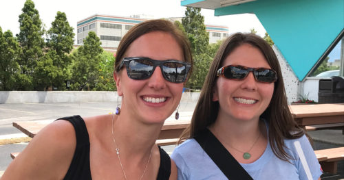Sara Krzyzaniak, MD, and her sister Kathryn Medendorp.