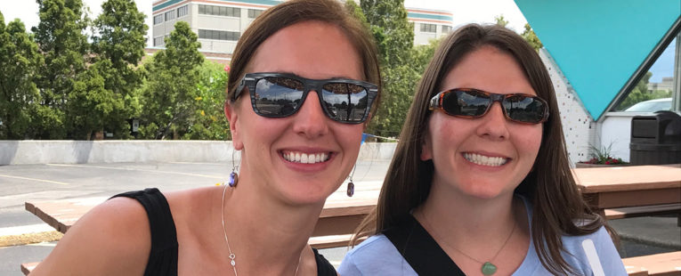 Sara Krzyzaniak, MD, and her sister Kathryn Medendorp.