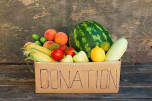 Fresh vegetables in a box