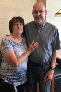 Congenital heart patient Jim Brandon along with wife Shirley.
