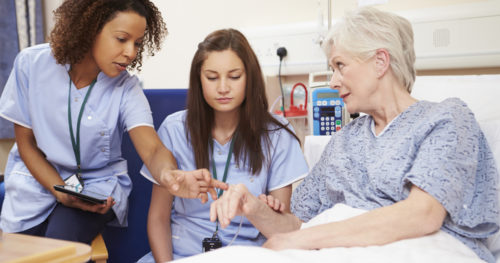 nurses and patient