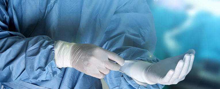 surgical nurse preparing for surgery