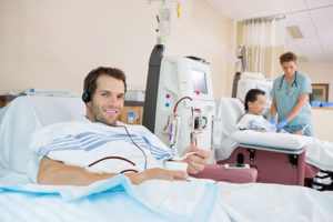 Hemodialysis patients receiving care