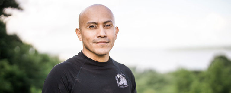 Osvaldo Ramirez after recovering from neck injury that paralyzed him.