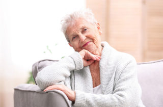 Senior Woman on Couch