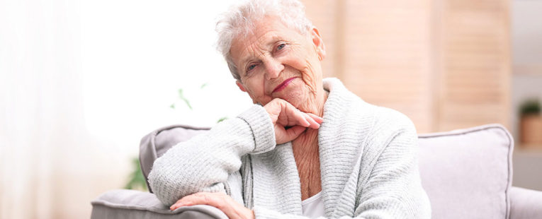 Senior Woman on Couch