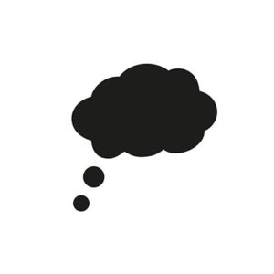 Illustration of a brain fog.