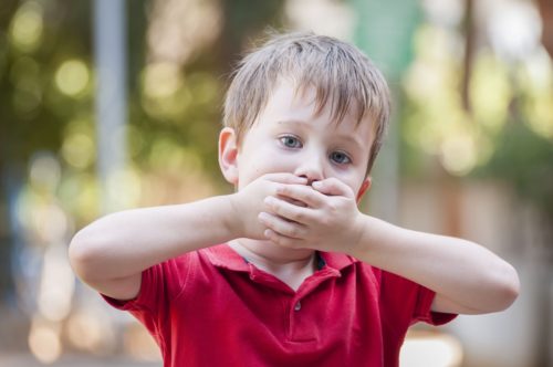 Child with hiccups