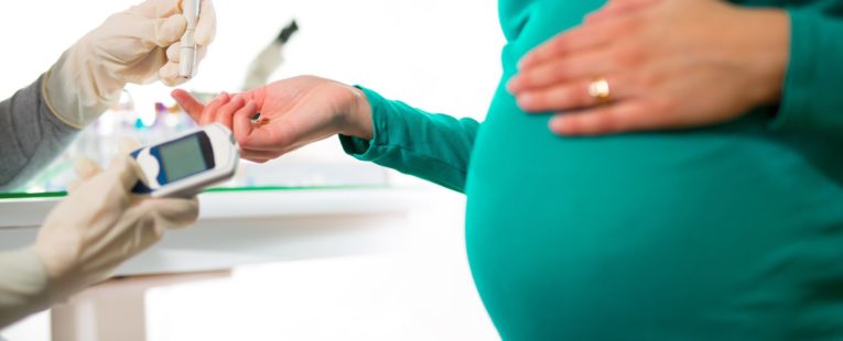 Pregnant woman with diabetes