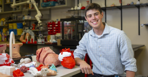 Mark Hanley, a former patient, becomes an intern with OSF Innovation.