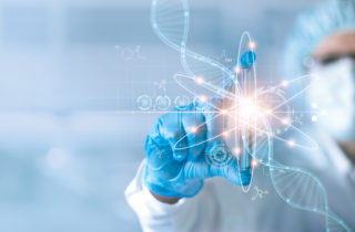A doctor promotes genetic testing for cancer.