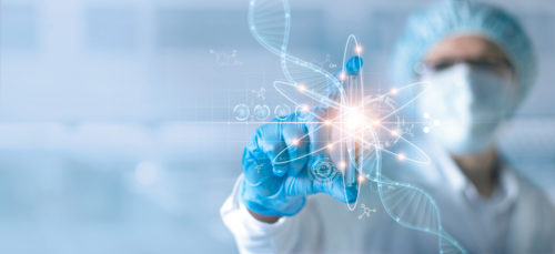 A doctor promotes genetic testing for cancer.
