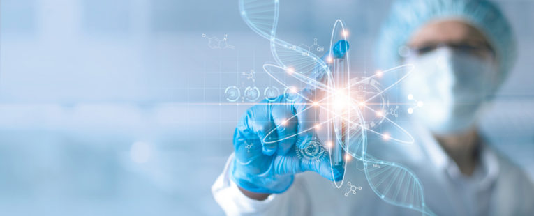 A doctor promotes genetic testing for cancer.