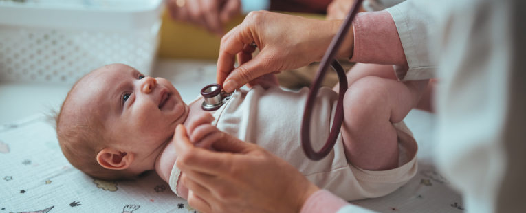 newborn baby, baby, doctor, check-up, maternity